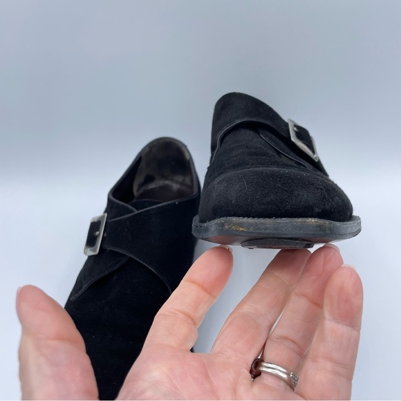 Moreschi Italy Suede Shoes 8 1/2 Black - Picture 7 of 16